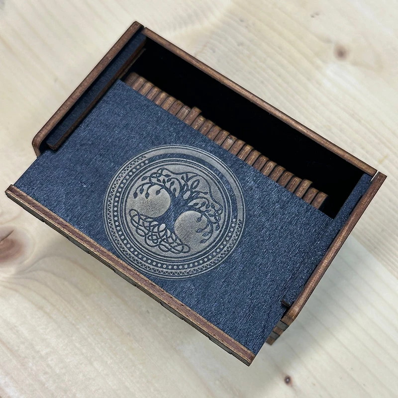 Rune Stones with Tree of Life Box