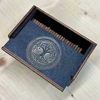Rune Stones with Tree of Life Box