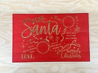 Dear Santa Milk and Cookies Board
