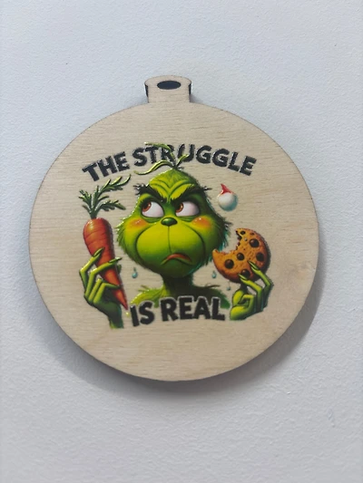 Grinch Struggle Ornament