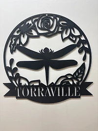 Personalized Dragonfly Sign