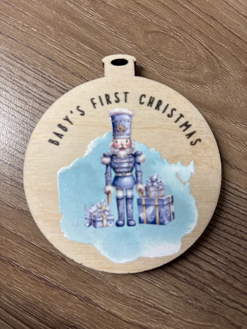 Baby's First Christmas Nutcracker Ornament