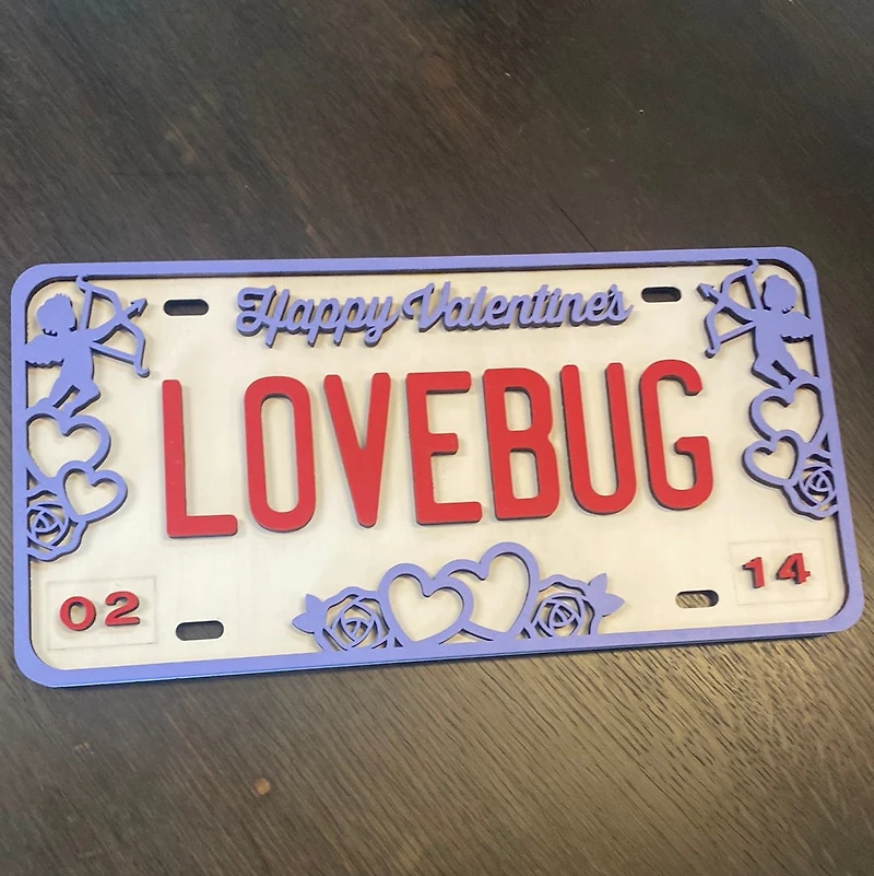 Love Bug License Plate