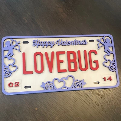 Love Bug License Plate
