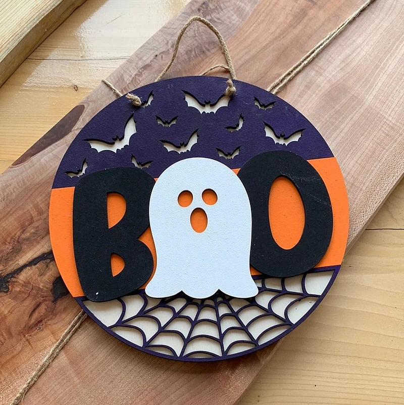 Boo Halloween DIY Decor