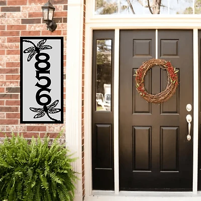 Dragonflies Address Sign