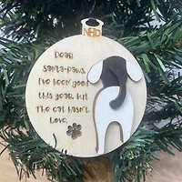 Dear Santa Paws Dog Ornament