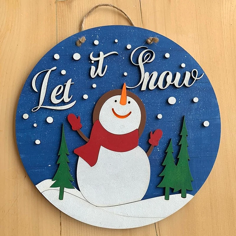 Let it Snow Snowman DIY Decor
