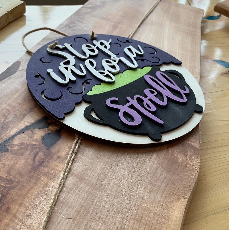 Stop For A Spell DIY Sign