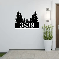 Tree Silhouette Address Sign