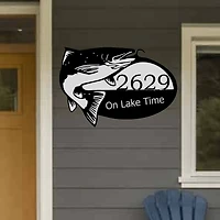 Trout Fish Address Sign