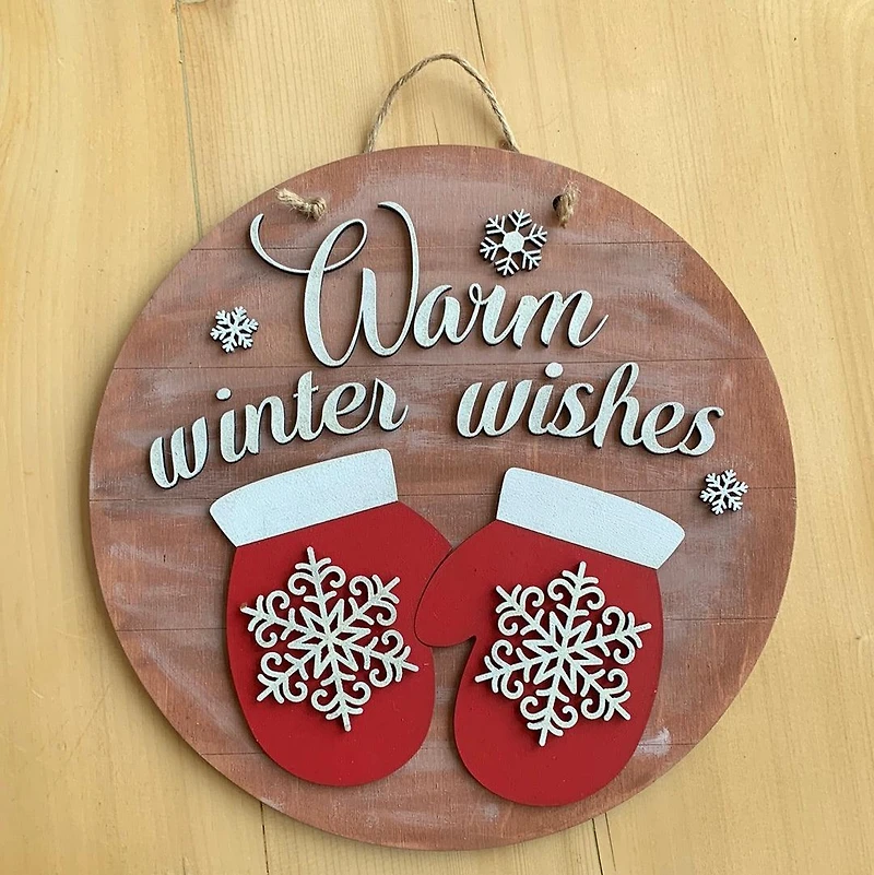 Warm Winter Wishes DIY Decor