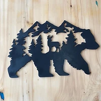 Bear with Scenic Deer Mountains
