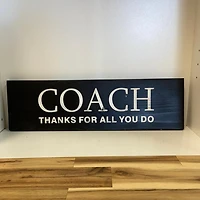Coach sign (Thanks for all you do)