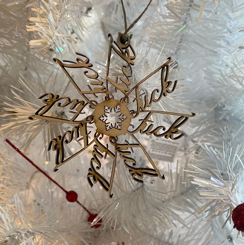 F*ckFlake Snowflake Ornament