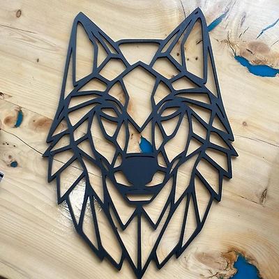 Geometric Wolf Head