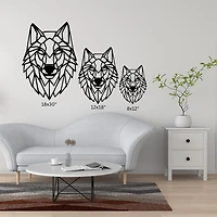 Geometric Wolf Head