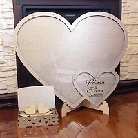 Heart Shape Wedding Guest Book