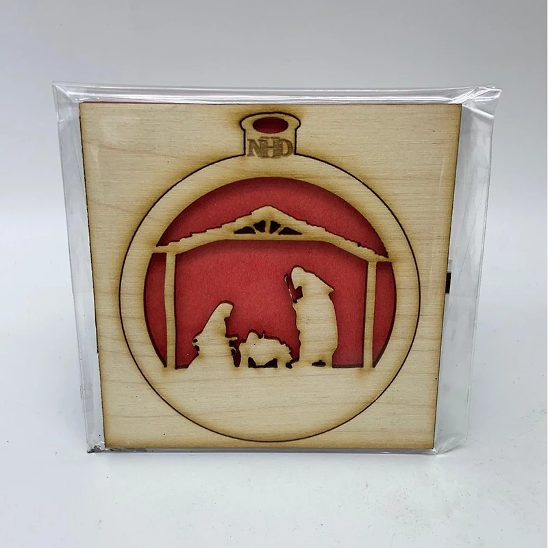 Manger Ornament