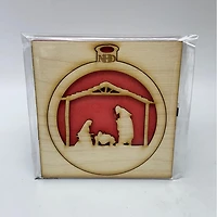 Manger Ornament