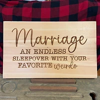 Marriage an Endless Sleepover with your Favorite Weirdo