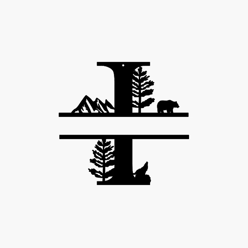 Mountain Themed Name Sign