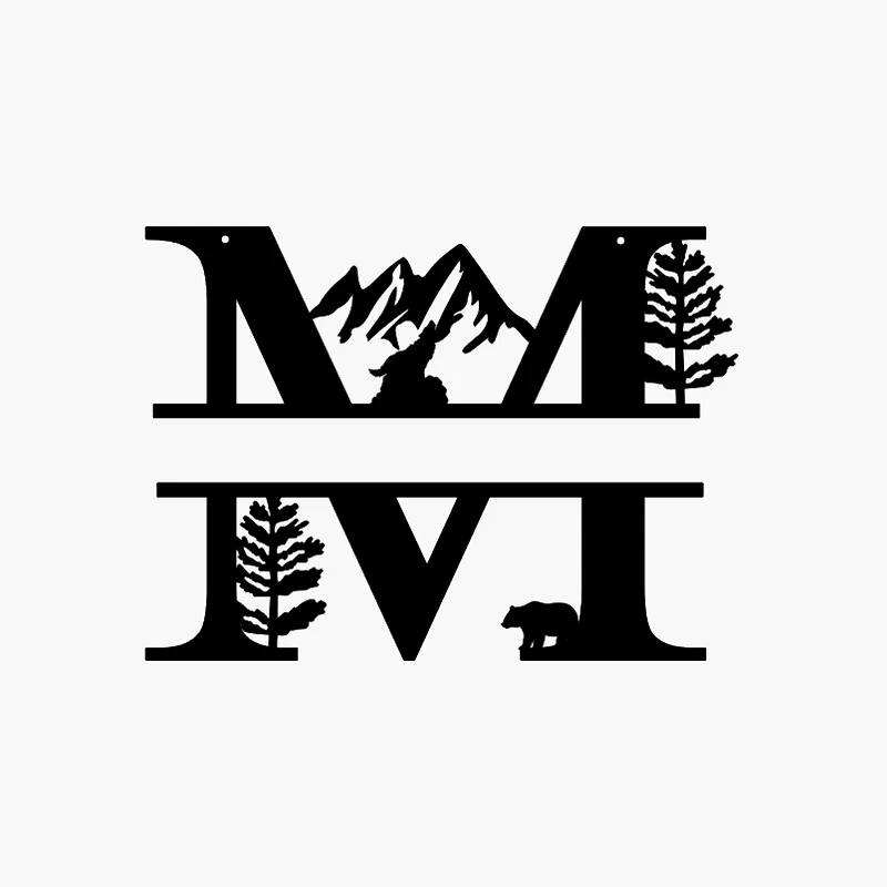 Mountain Themed Name Sign