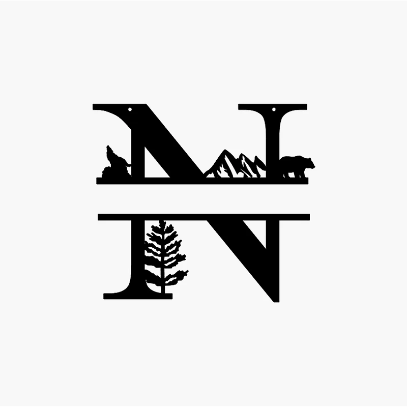 Mountain Themed Name Sign