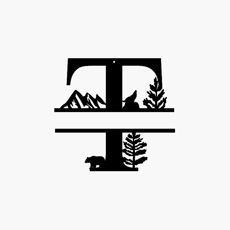 Mountain Themed Name Sign