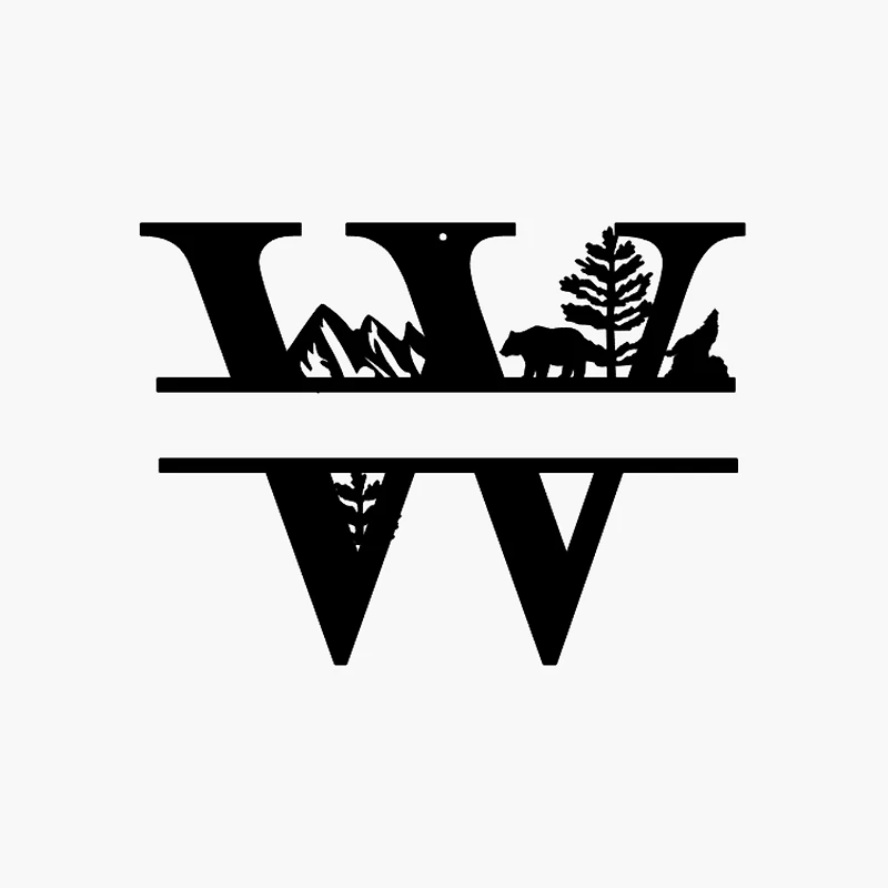 Mountain Themed Name Sign