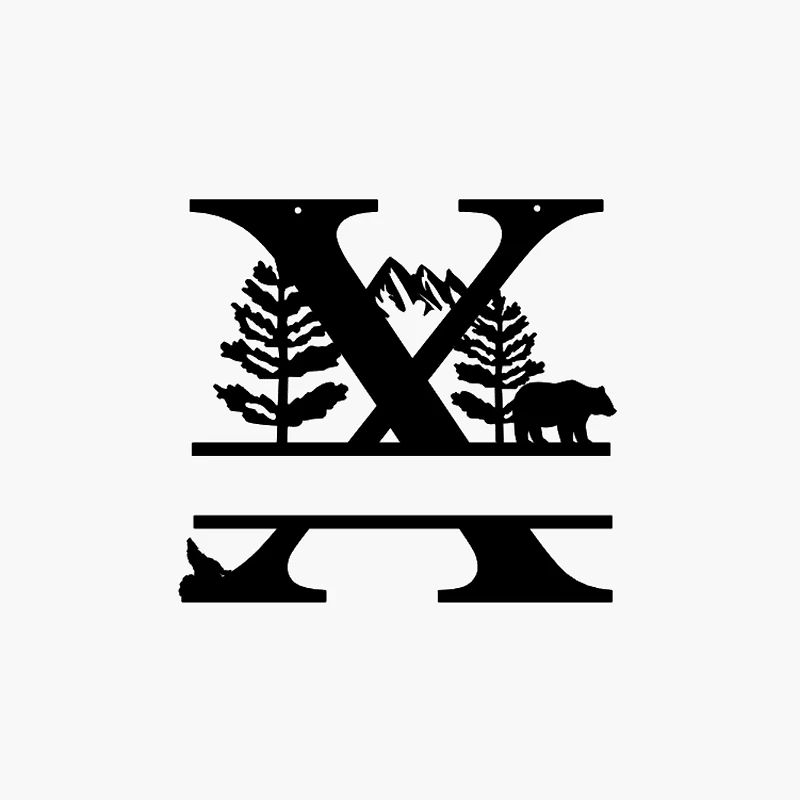 Mountain Themed Name Sign