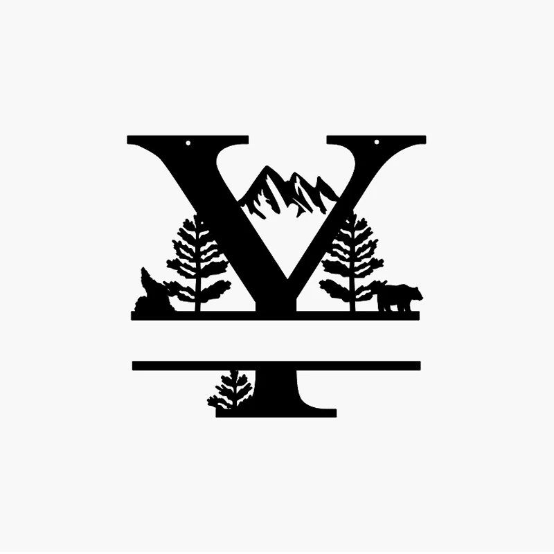 Mountain Themed Name Sign
