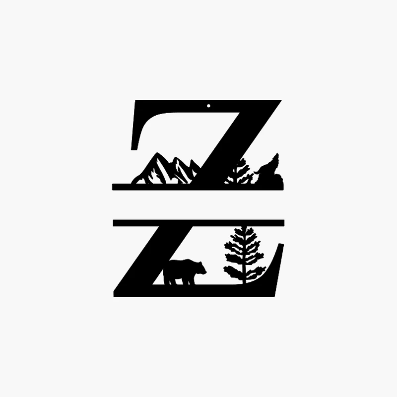 Mountain Themed Name Sign