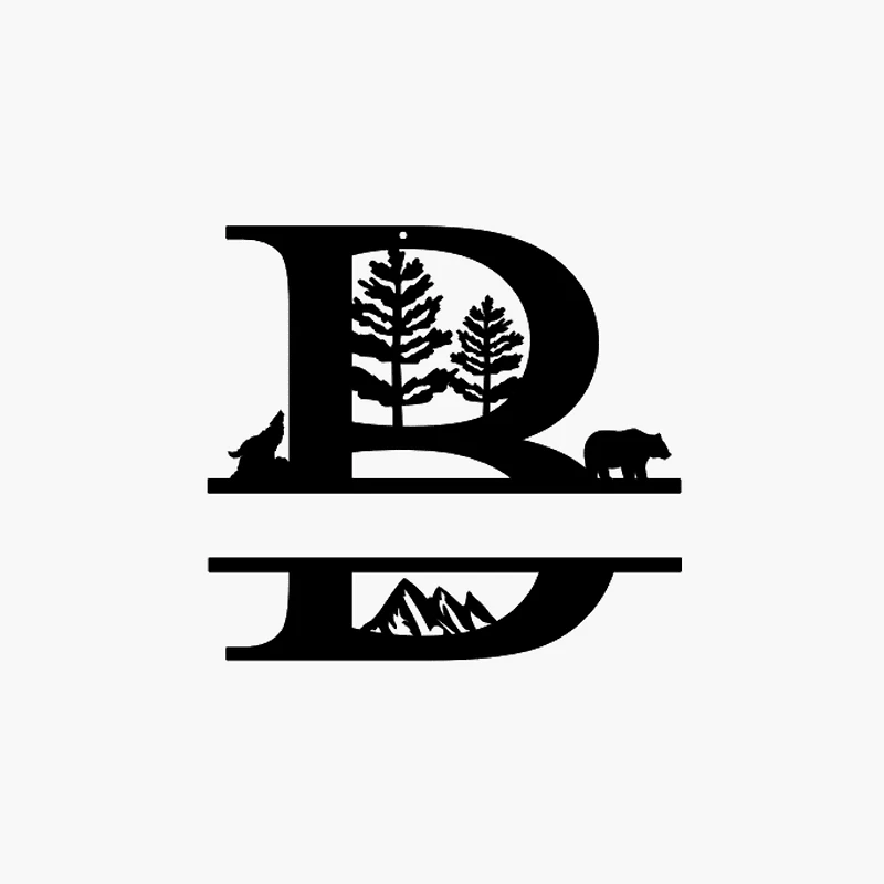 Mountain Themed Name Sign