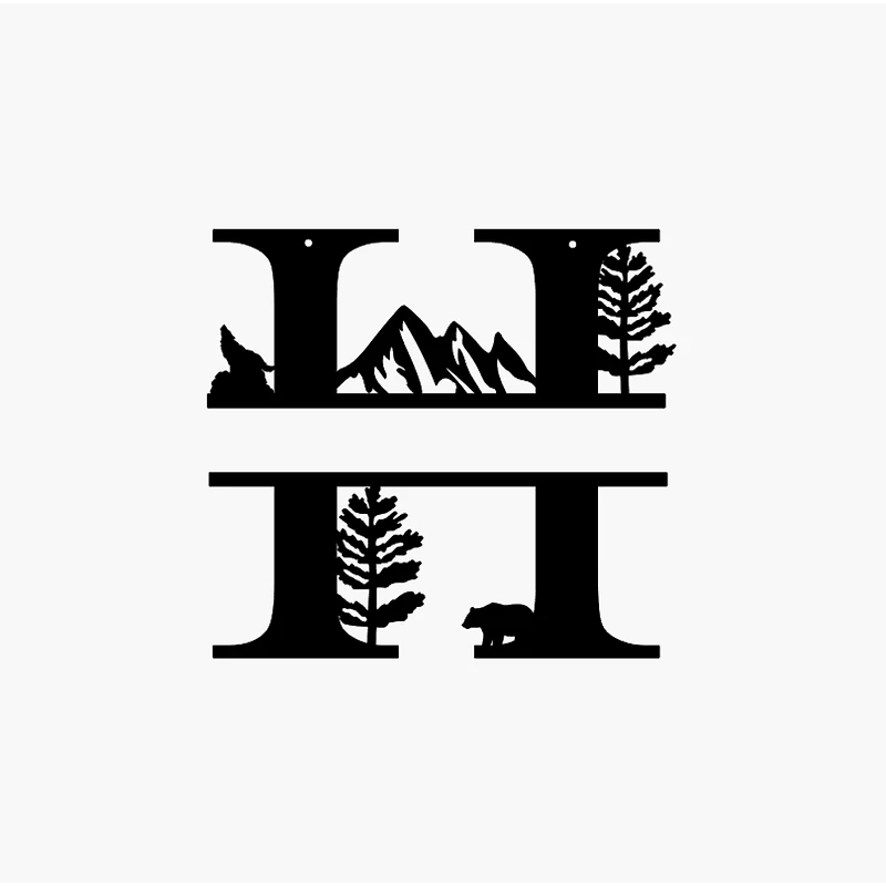 Mountain Themed Name Sign