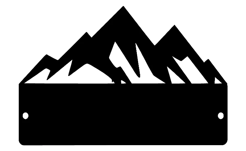 Mountains Address Sign