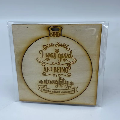 Naughty List Ornament