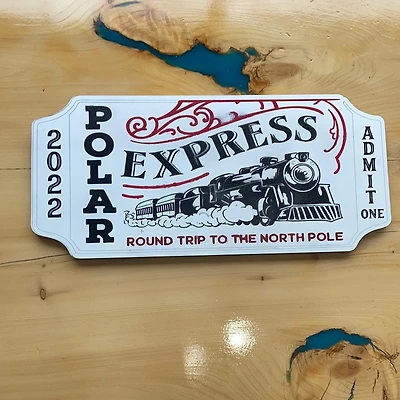 Polar Express Christmas Sign