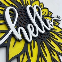 Sunflower with Hello