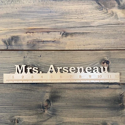 Teachers Ruler with Custom Name