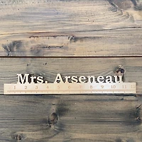Teachers Ruler with Custom Name