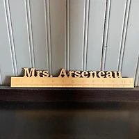 Teachers Ruler with Custom Name