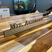 Teachers Ruler with Custom Name