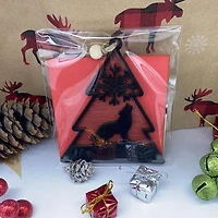 Tree with Wolf Ornament
