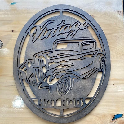 Vintage Hot Rod Sign
