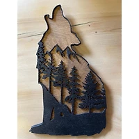 Howling Wolf with Trees