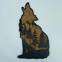 Howling Wolf with Trees