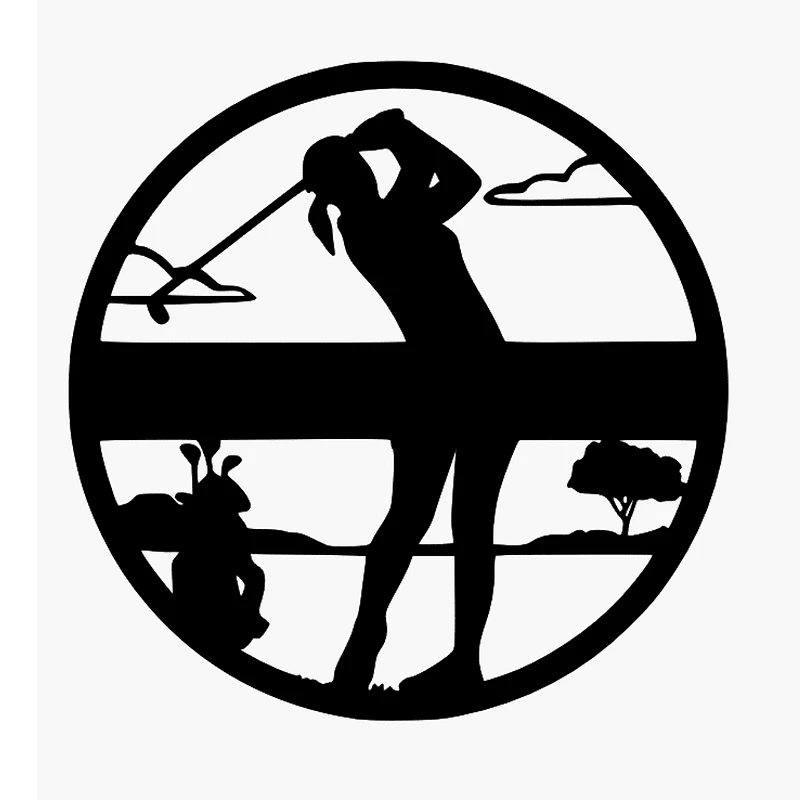 Woman Golfer Name Sign