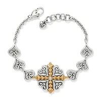 Alcazar Heart Two Tone Bracelet