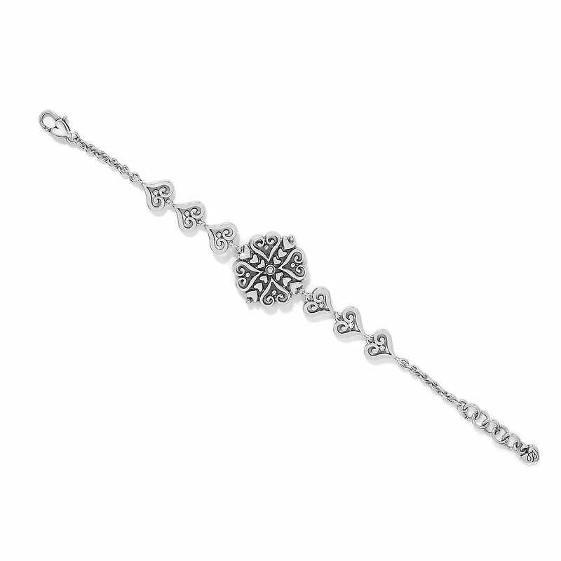 Alcazar Heart Two Tone Bracelet